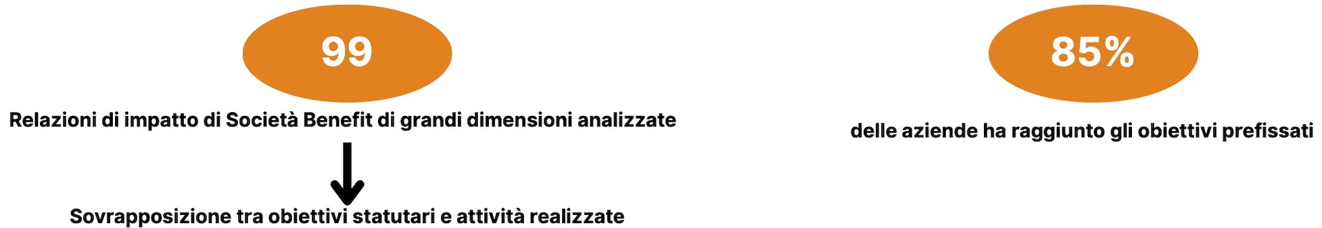 Relazioni di impatto di Società Benefit di grandi dimensioni analizzate